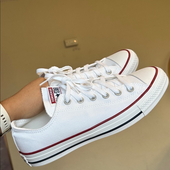 Converse All‎ Star Chuck Taylor Sneakers White Low Top Women's 9 Men's 7 NWOB - Picture 5 of 11